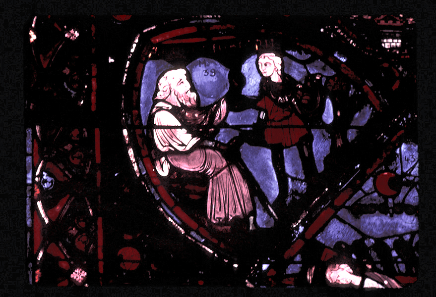 Apse, outer ambulatory, window 1, section 5