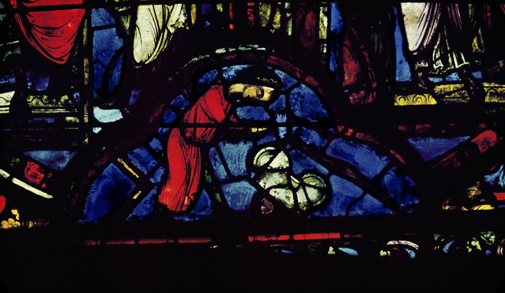 Apse, outer ambulatory, window 5, section 1