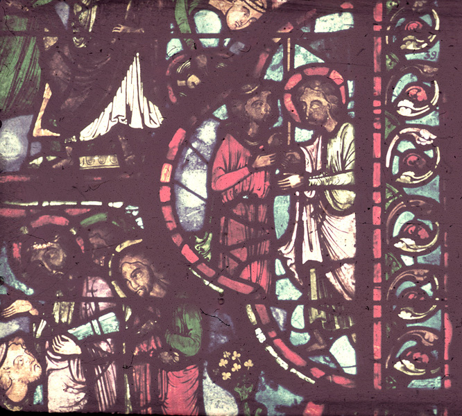 Apse, outer ambulatory, window 5, section 3