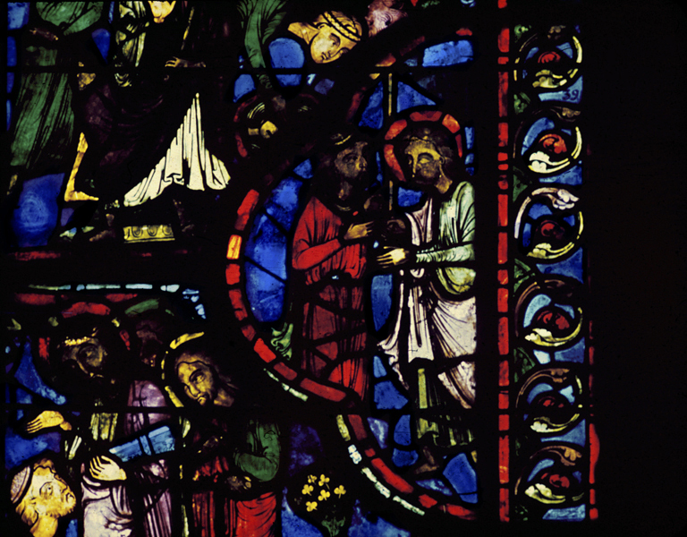 Apse, outer ambulatory, window 5, section 3