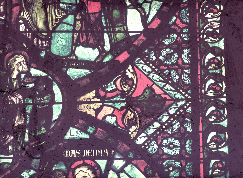 Apse, outer ambulatory, window 5, section 5