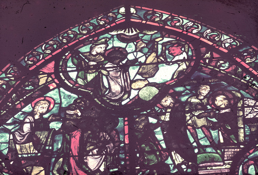 Apse, outer ambulatory, window 5, section 8