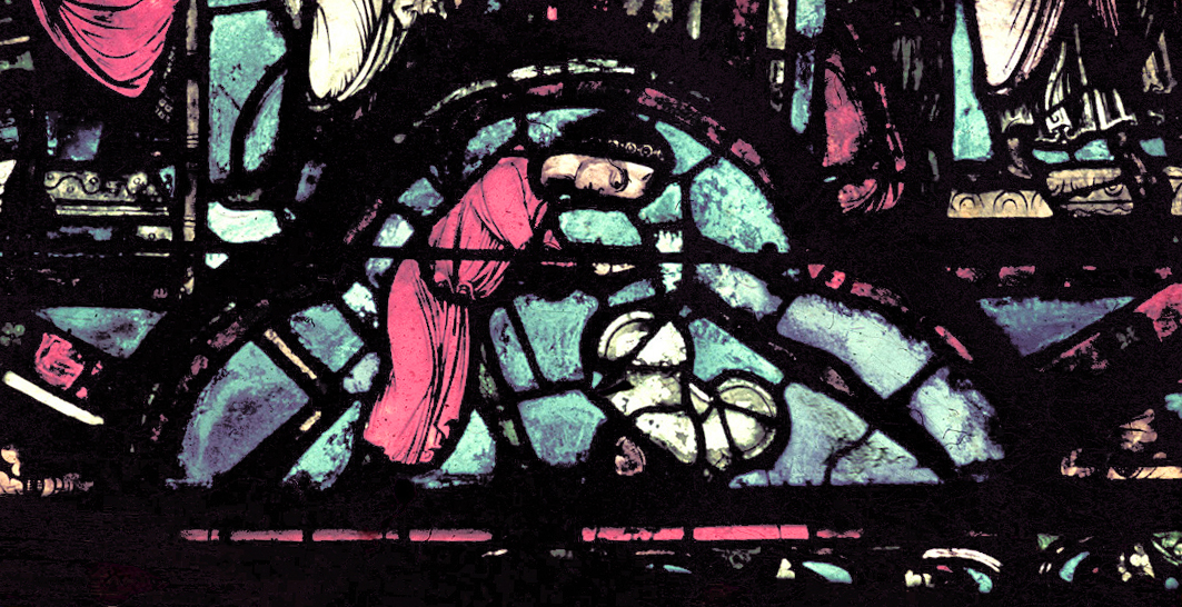 Apse, outer ambulatory, window 5, section 1