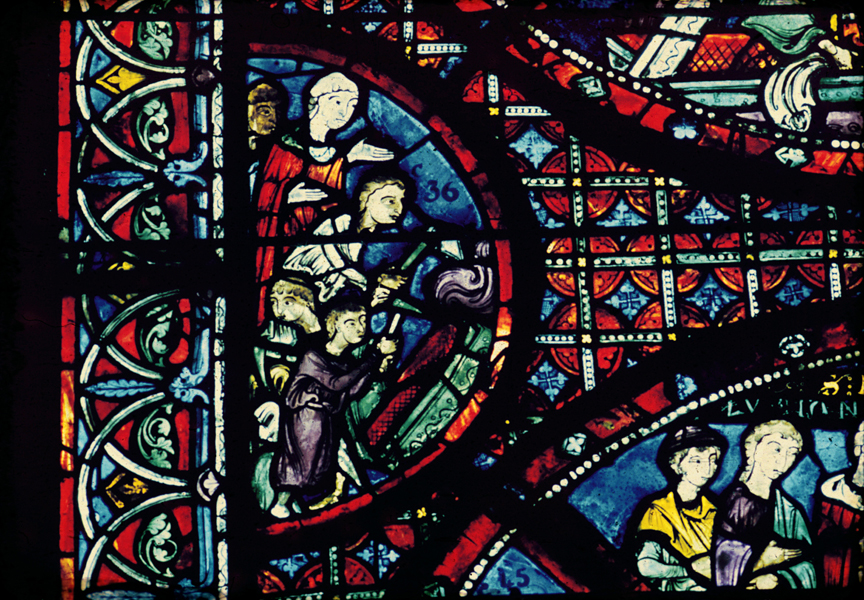 Apse, outer ambulatory, window 21, section 8