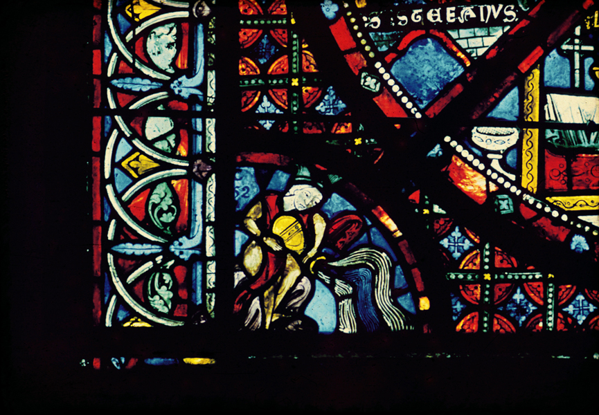 Apse, outer ambulatory, window 21, section 5