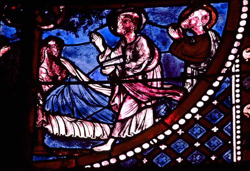 Apse, Lady of Lourdes Chapel, window 18, pl. 5
