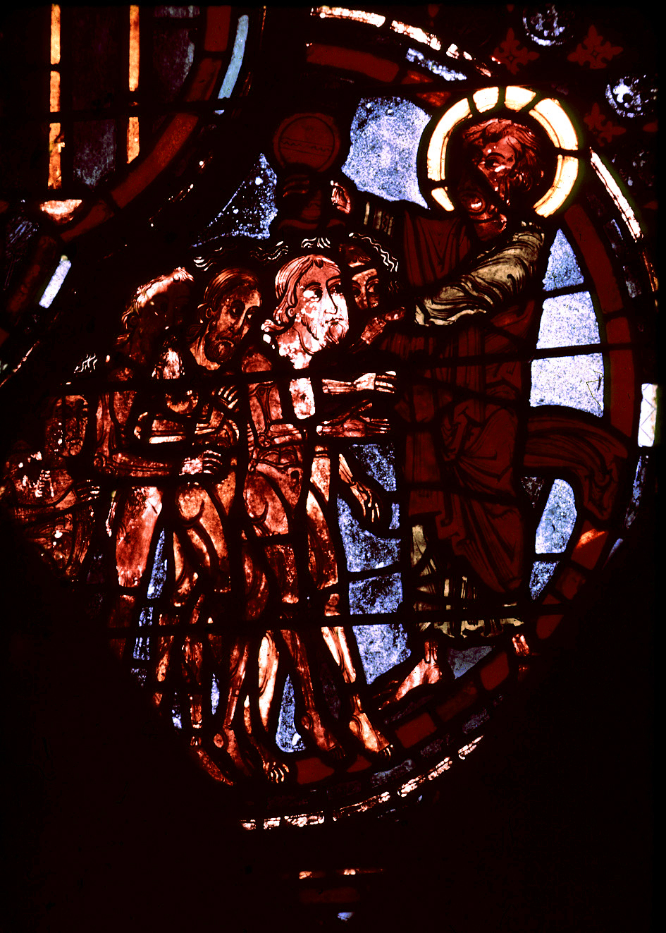 Apse, outer ambulatory, window 6, section 1