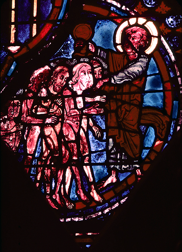 Apse, outer ambulatory,  window 6, pl. 1