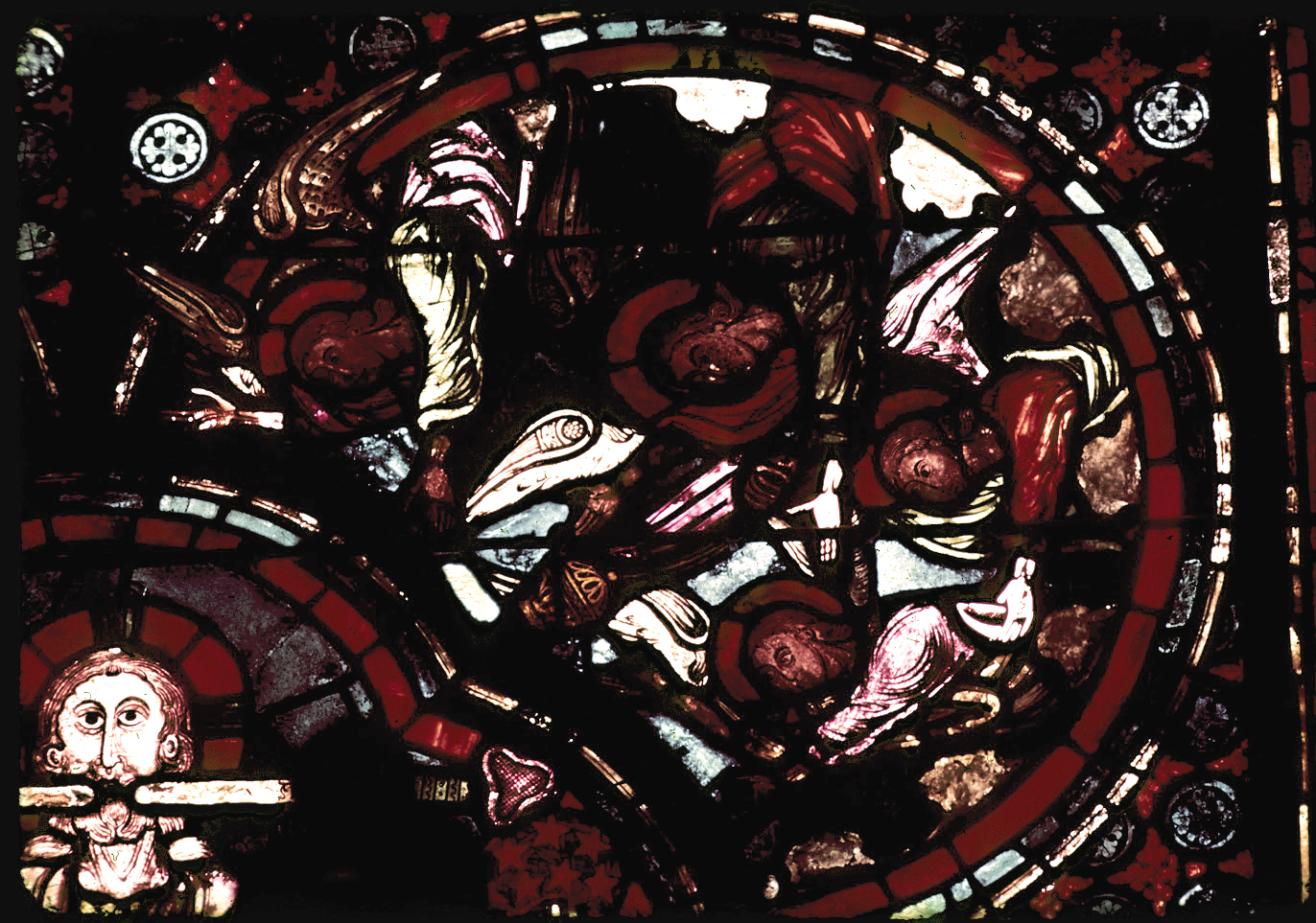 Apse, outer ambulatory, window 6, section 2