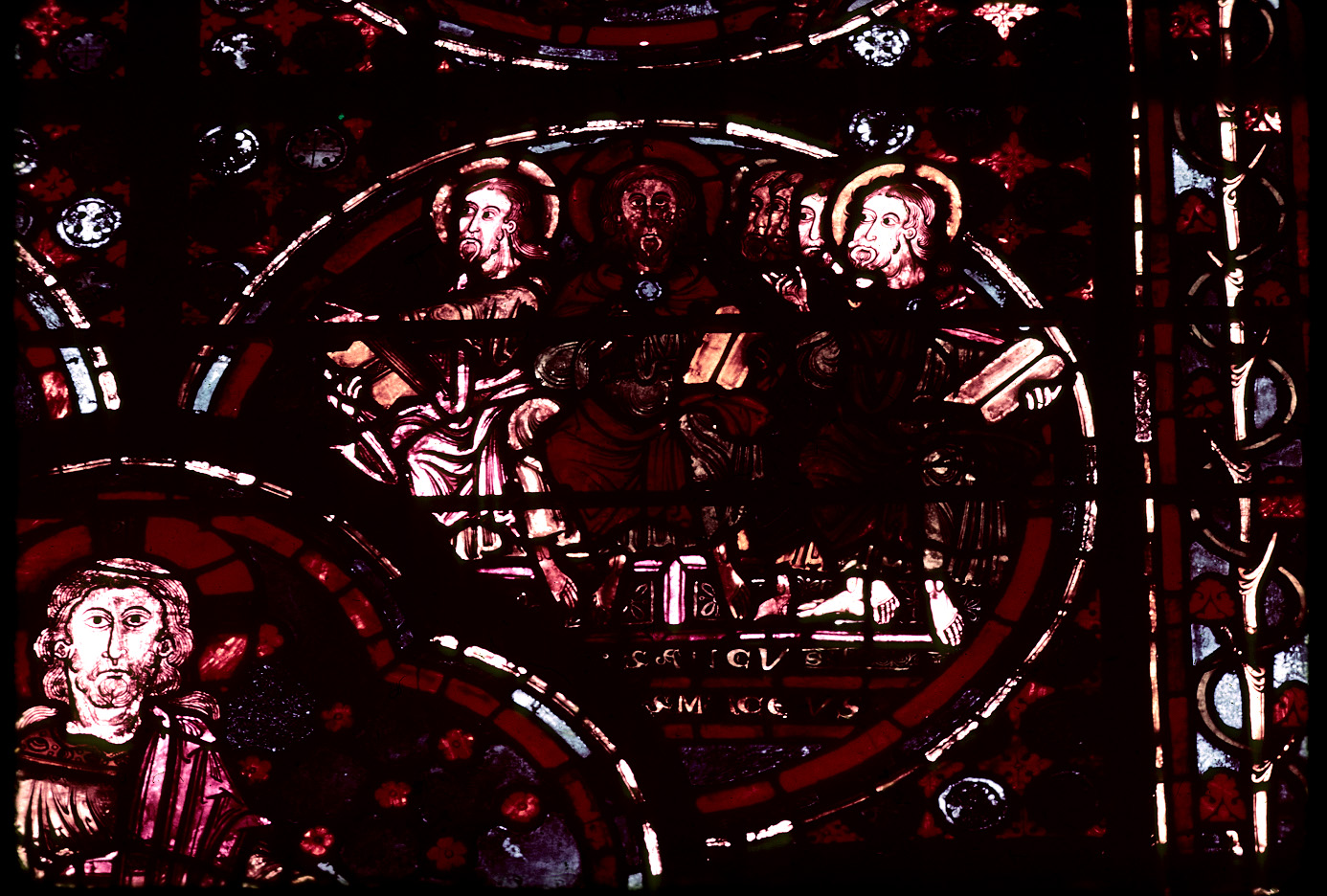 Apse, outer ambulatory, window 6, section 4