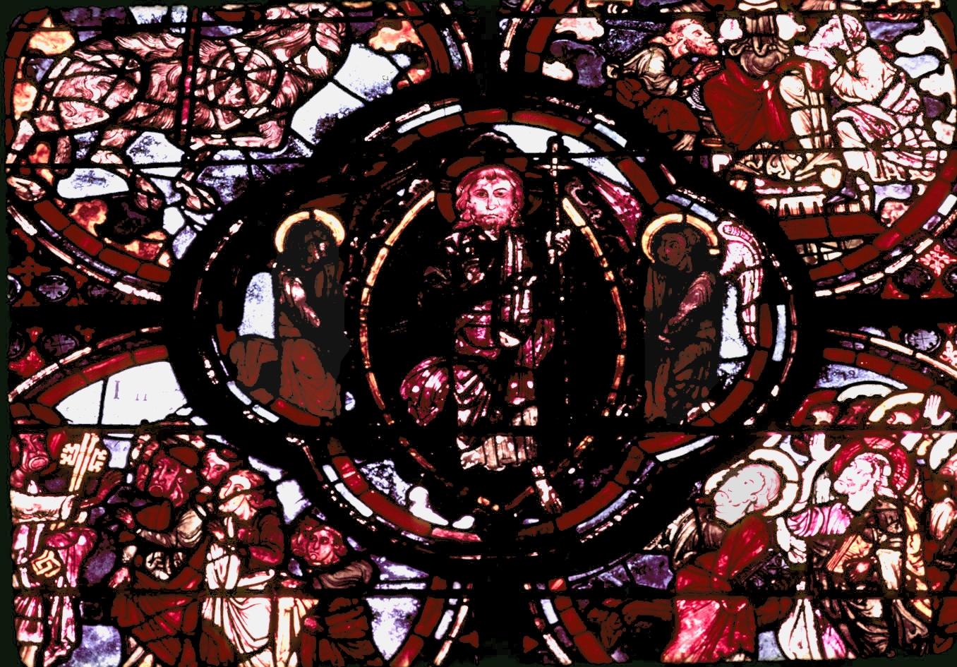 Apse, outer ambulatory, window 6, section 9