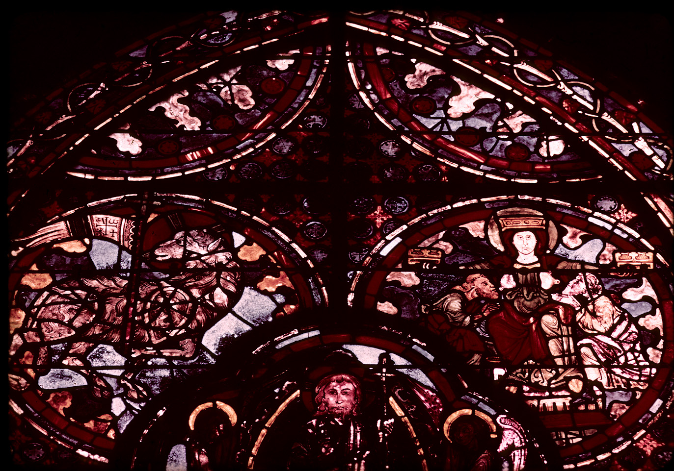 Apse, outer ambulatory, window 6, section 14
