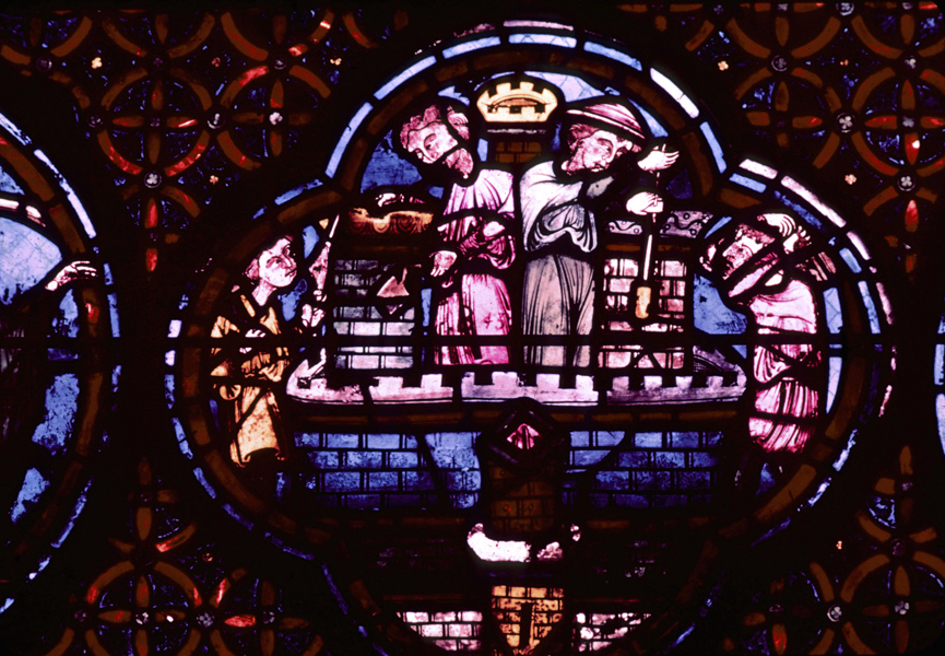 Apse, outer ambulatory, window 25, section 4