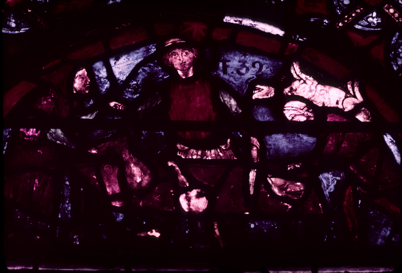 Apse, outer ambulatory, window 15, section 1