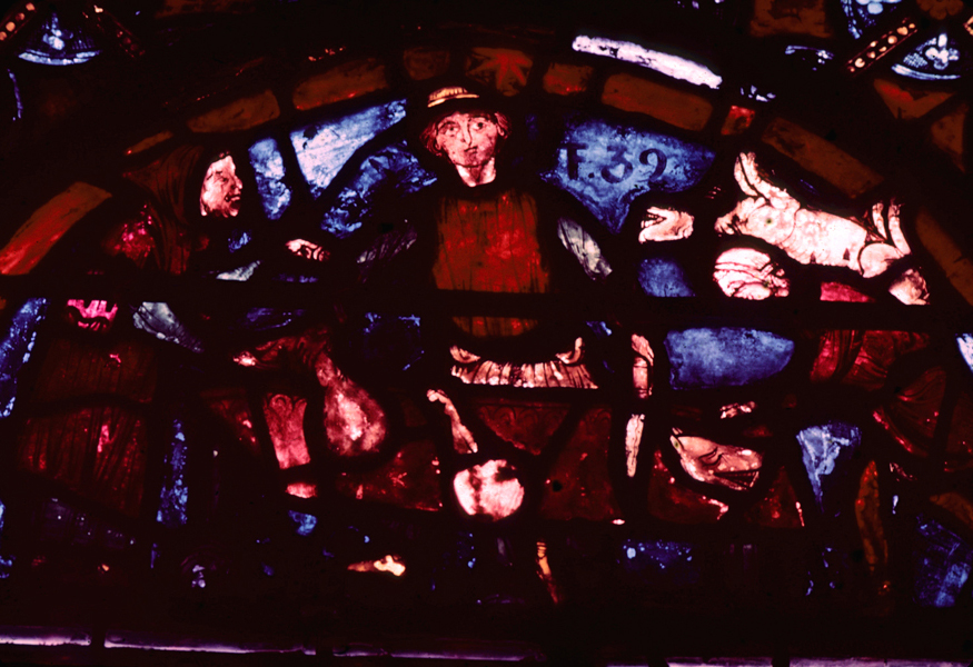 Apse, outer ambulatory, window 15, section 1