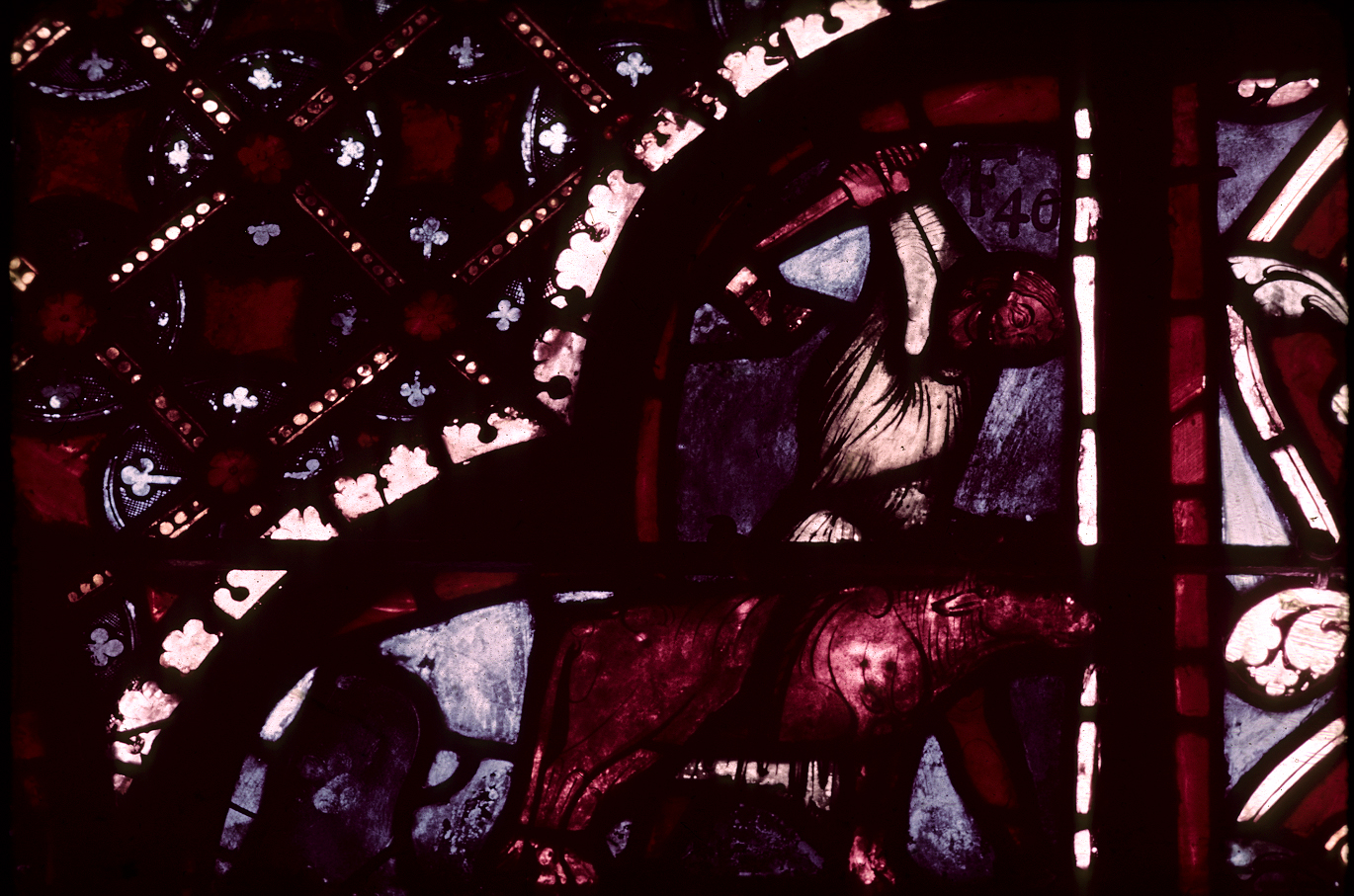 Apse, outer ambulatory, window 15, section 2
