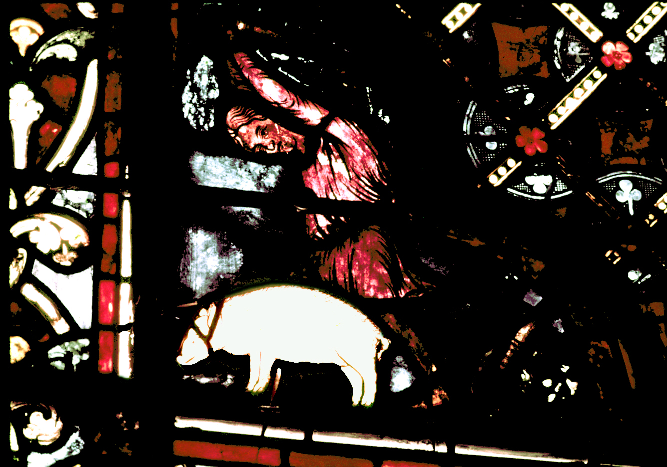 Apse, outer ambulatory,  window 15, section 3