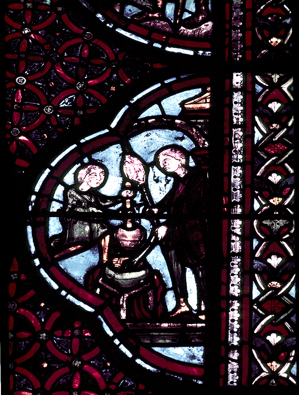Apse, outer ambulatory, window 25, section 12