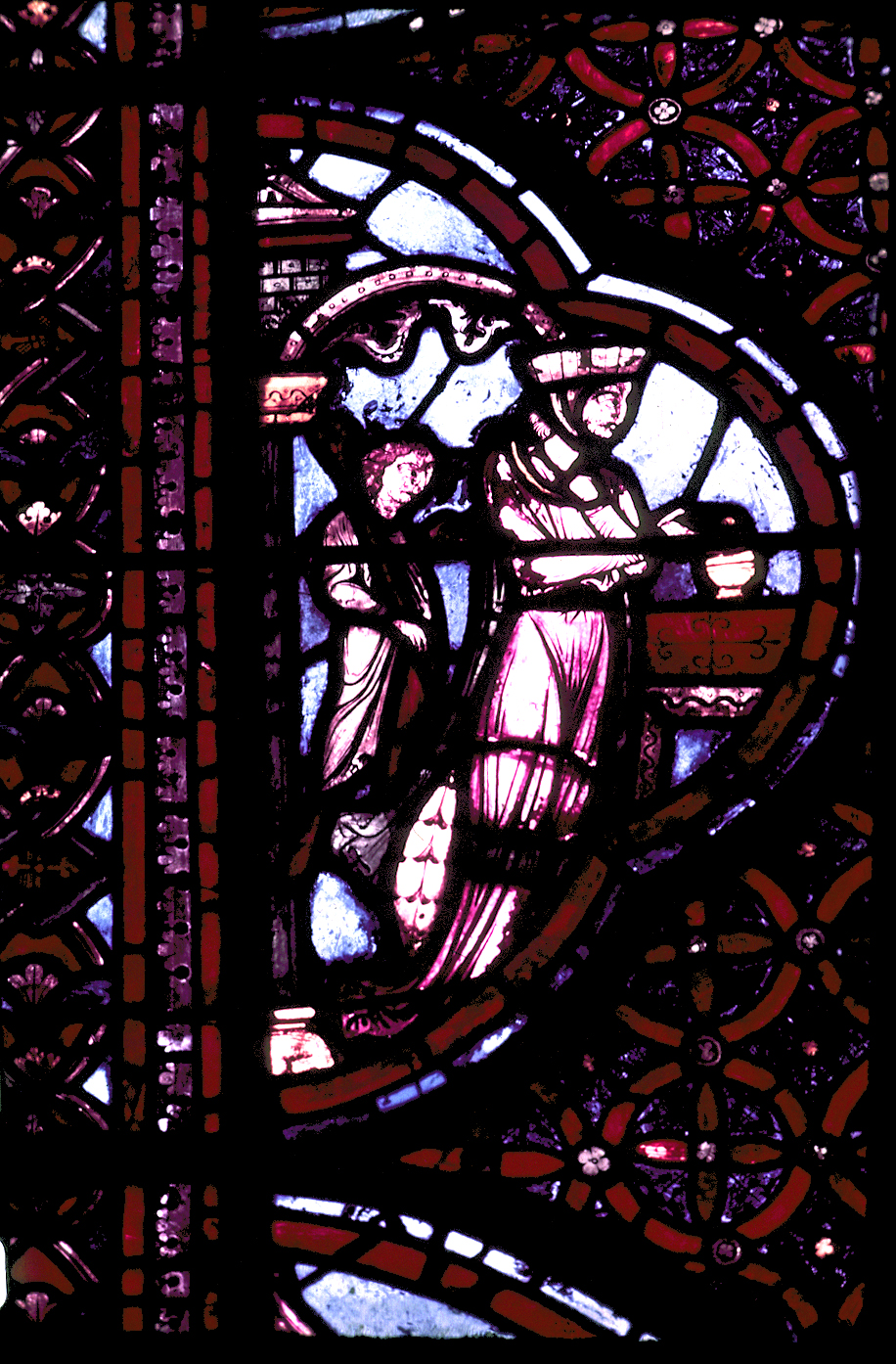Apse, outer ambulatory, window 25, section 13
