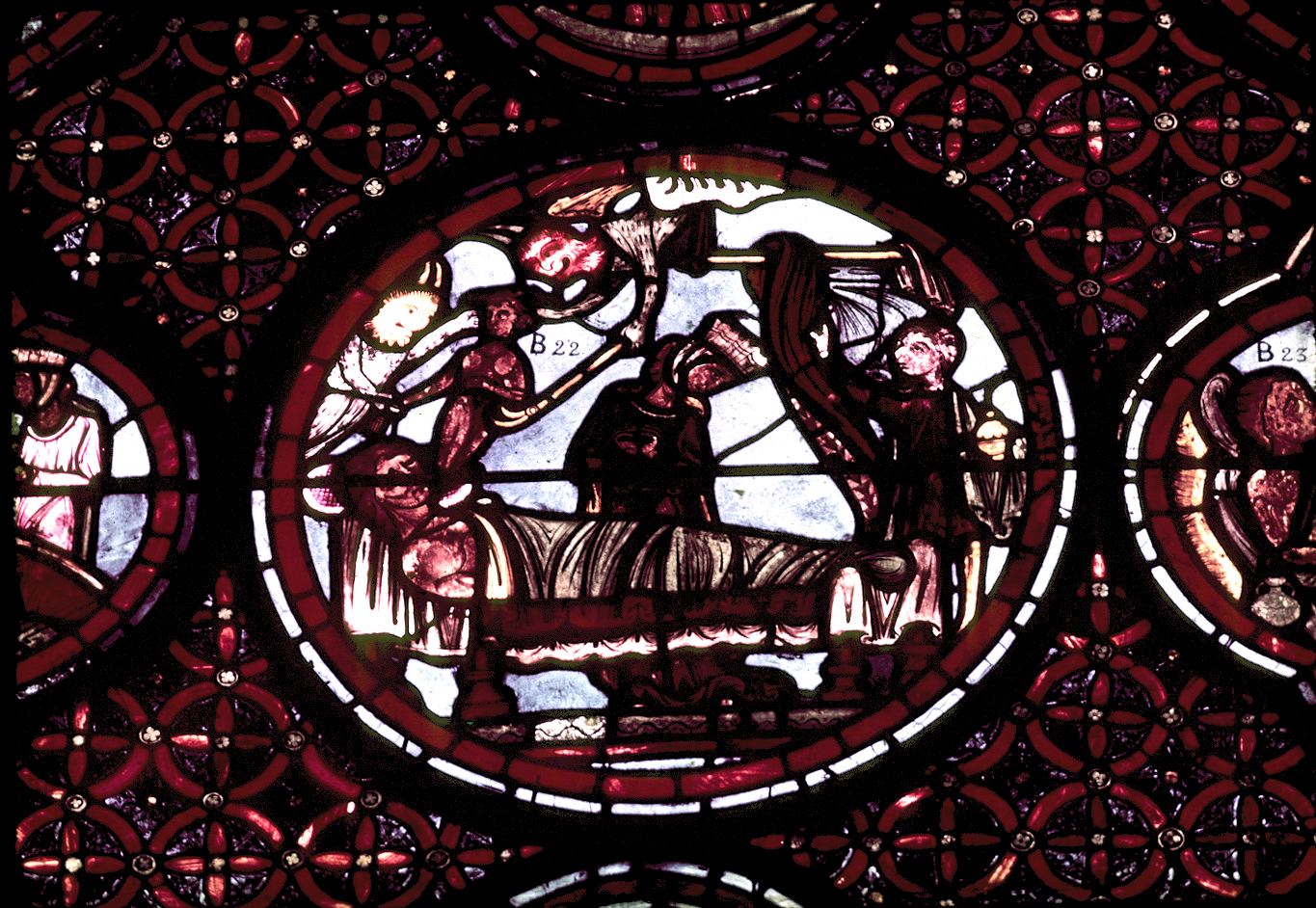 Apse, outer ambulatory, window 25, section 7