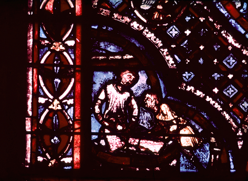 Apse, outer ambulatory, window 16, section 1