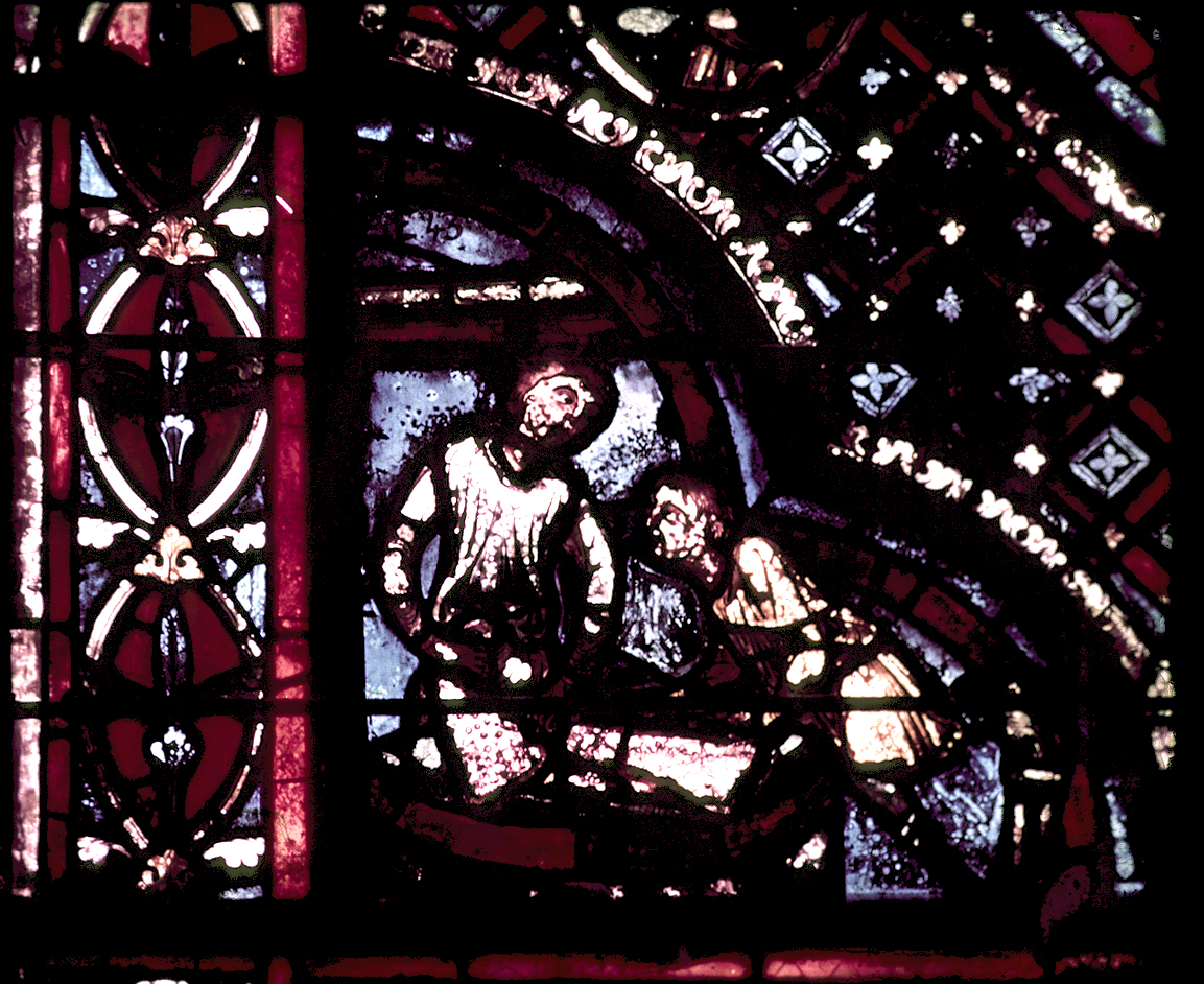 Apse, outer ambulatory, window 16, section 1