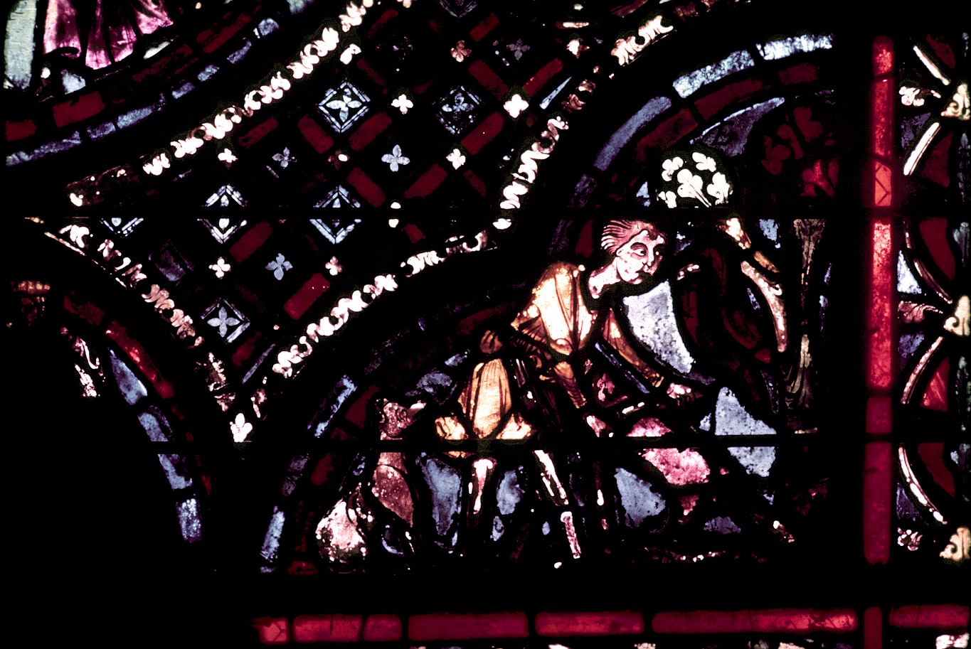 Apse, outer ambulatory, window 16, section 3