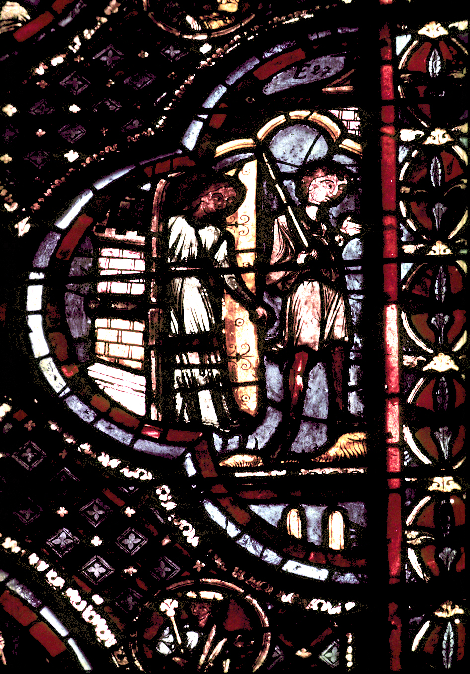 Apse, outer ambulatory, window 16, section 9