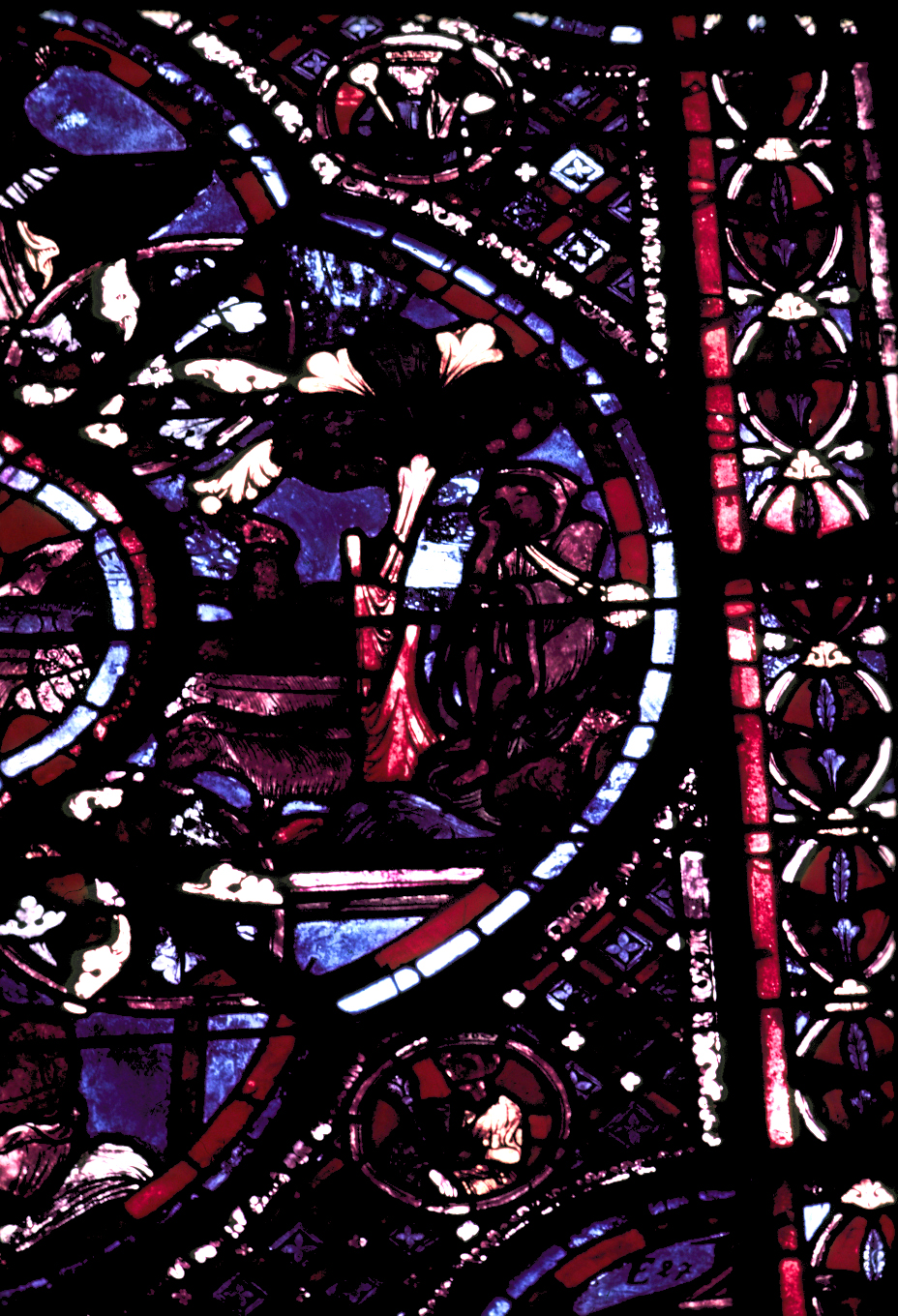 Apse, outer ambulatory, window 16, section 13