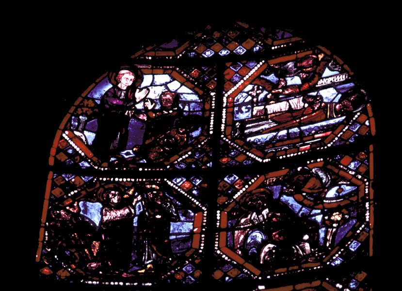 Apse, Joan of Arc Chapel, window 2, top