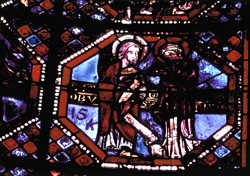 Apse, Joan of Arc Chapel, window 2, section 8