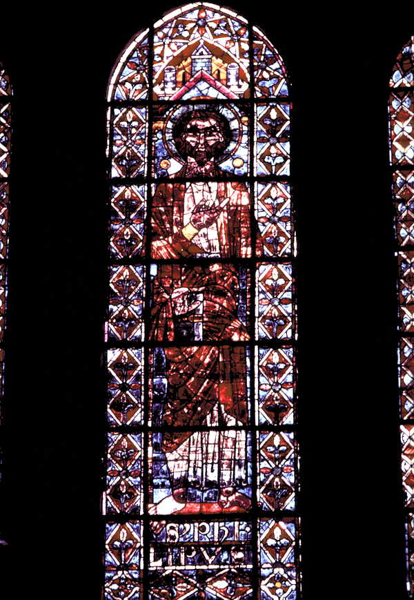 Choir clerestory, window 4, section B