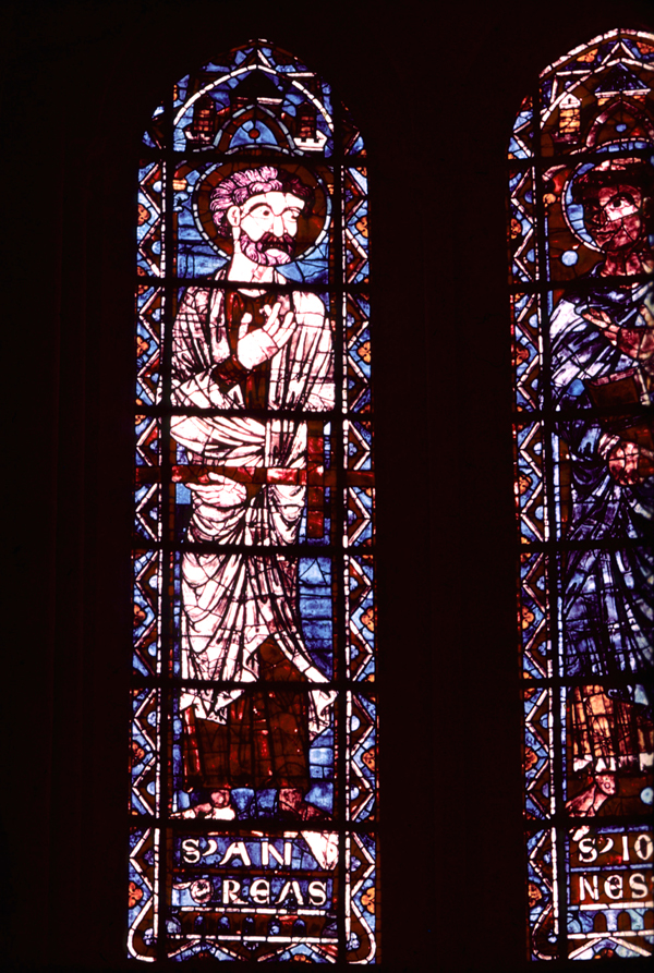 Choir clerestory, window 3, section A