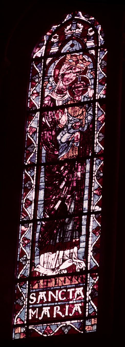 Choir clerestory, window 1, section A