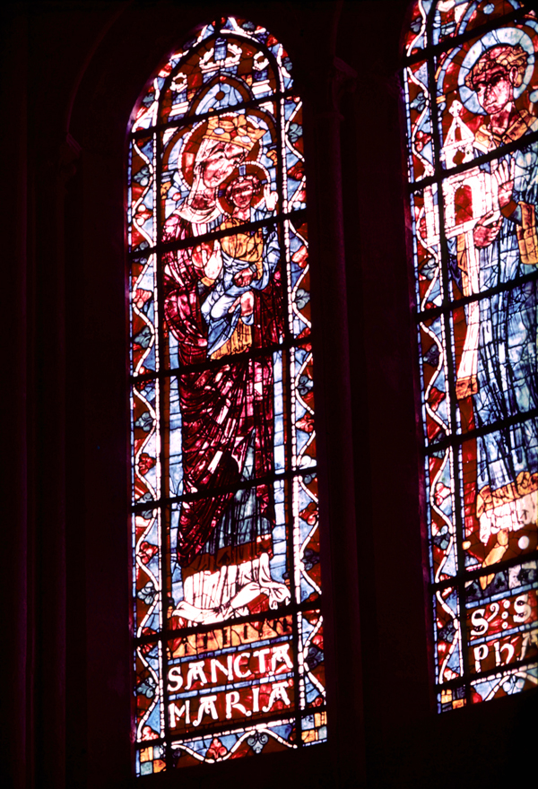 Choir clerestory, window 1, section A