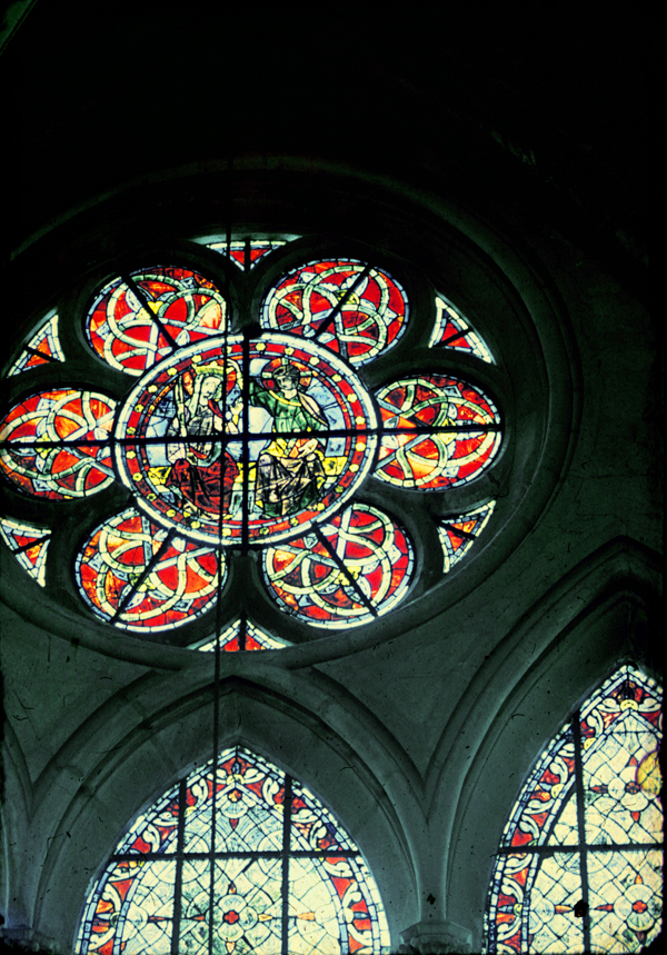 Nave clerestory, south wall, window 9, rose