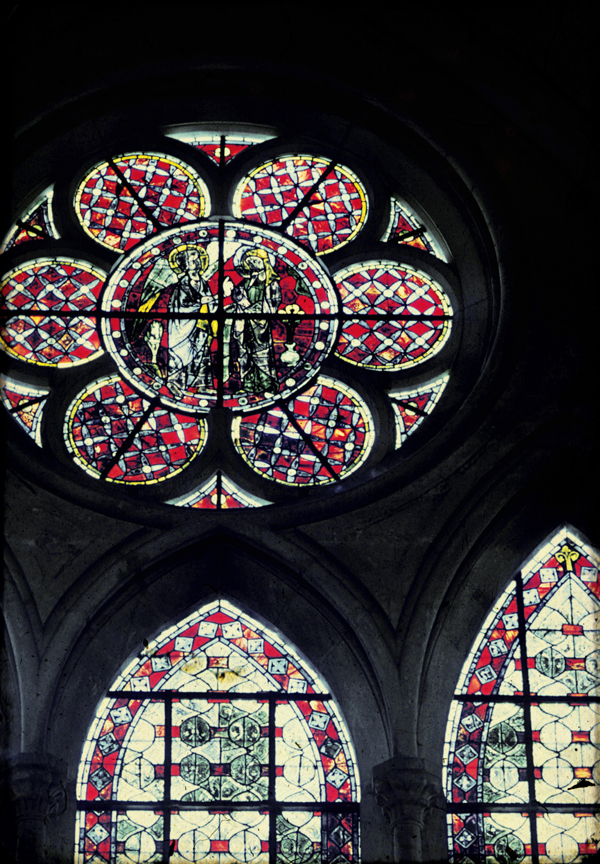 Nave clerestory, wall south,  window 11, rose