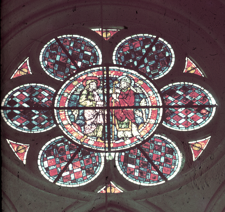 Nave clerestory, wall south, window 14, rose