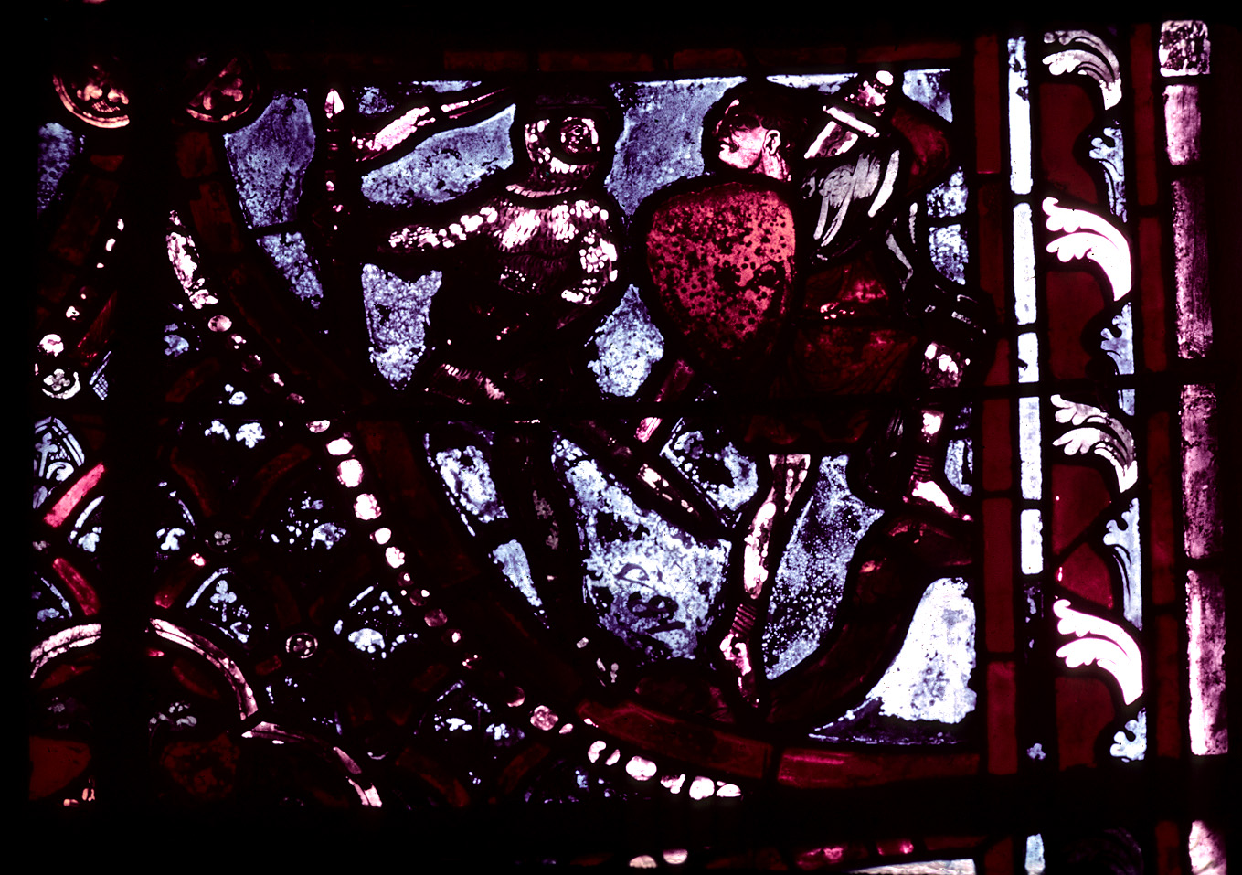 Apse, Lady of Lourdes Chapel, window 17, section 5 (restoration)