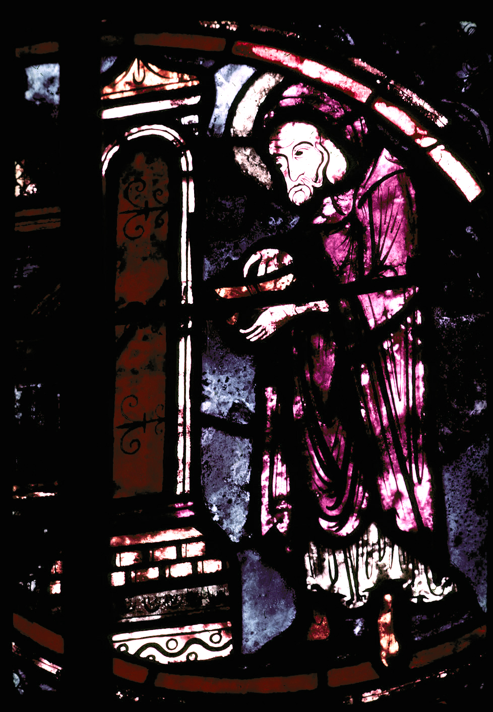 Apse, Joan of Arc Chapel, window 3, section 2