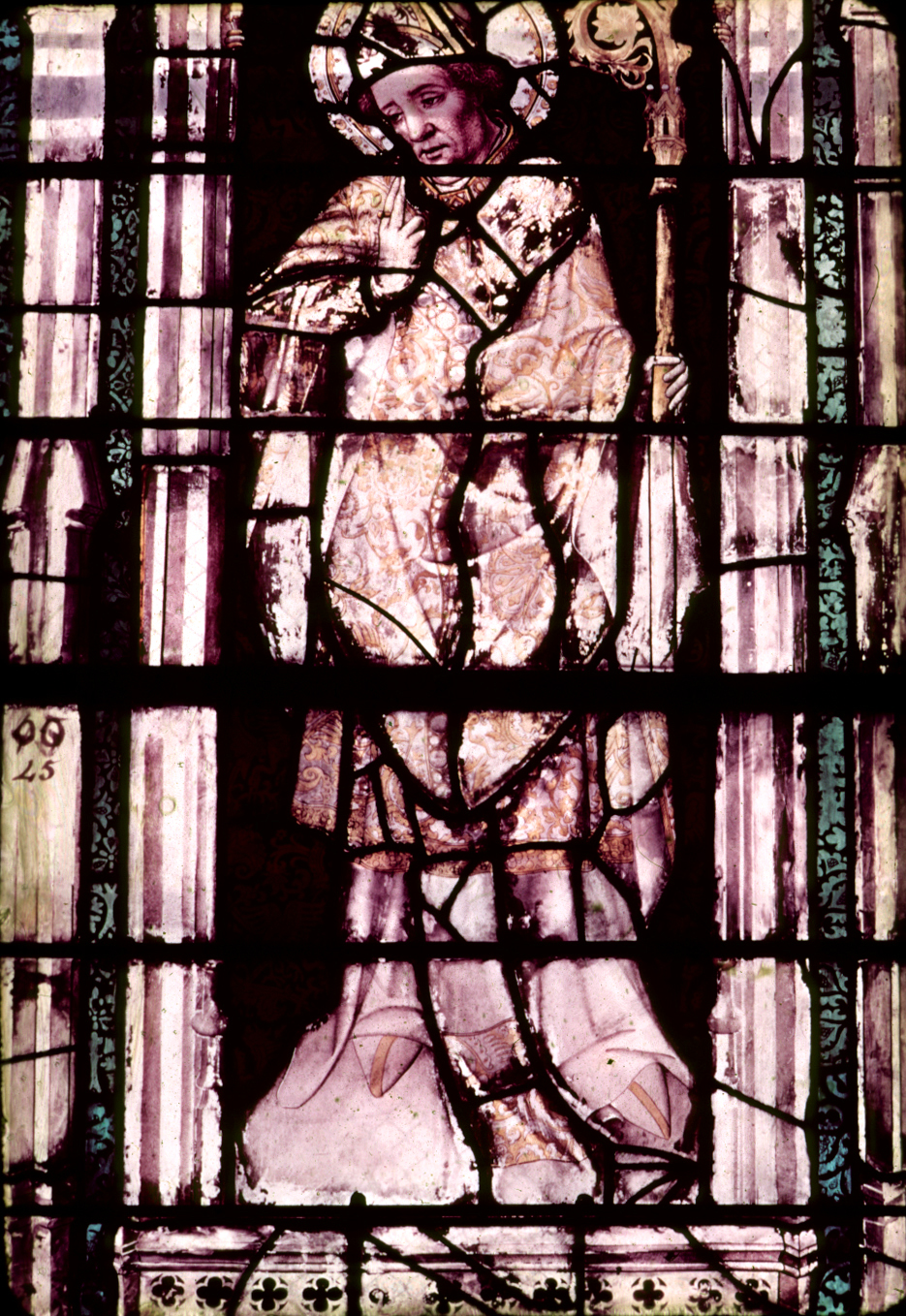 Nave, wall south, chapel, window 3, section 2