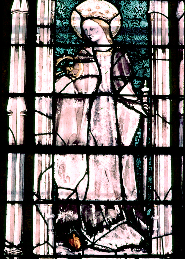 Nave, wall south, chapel, window 3, section 3