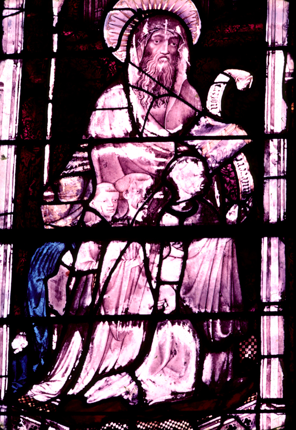 Nave, wall south chapel, window 3, section 4