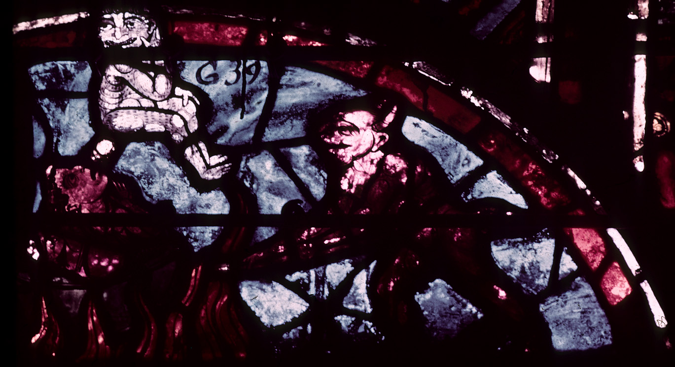 Apse, outer ambulatory, window 11, section 1