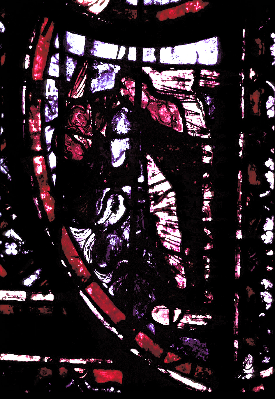 Apse, outer ambulatory, window 11, section 3