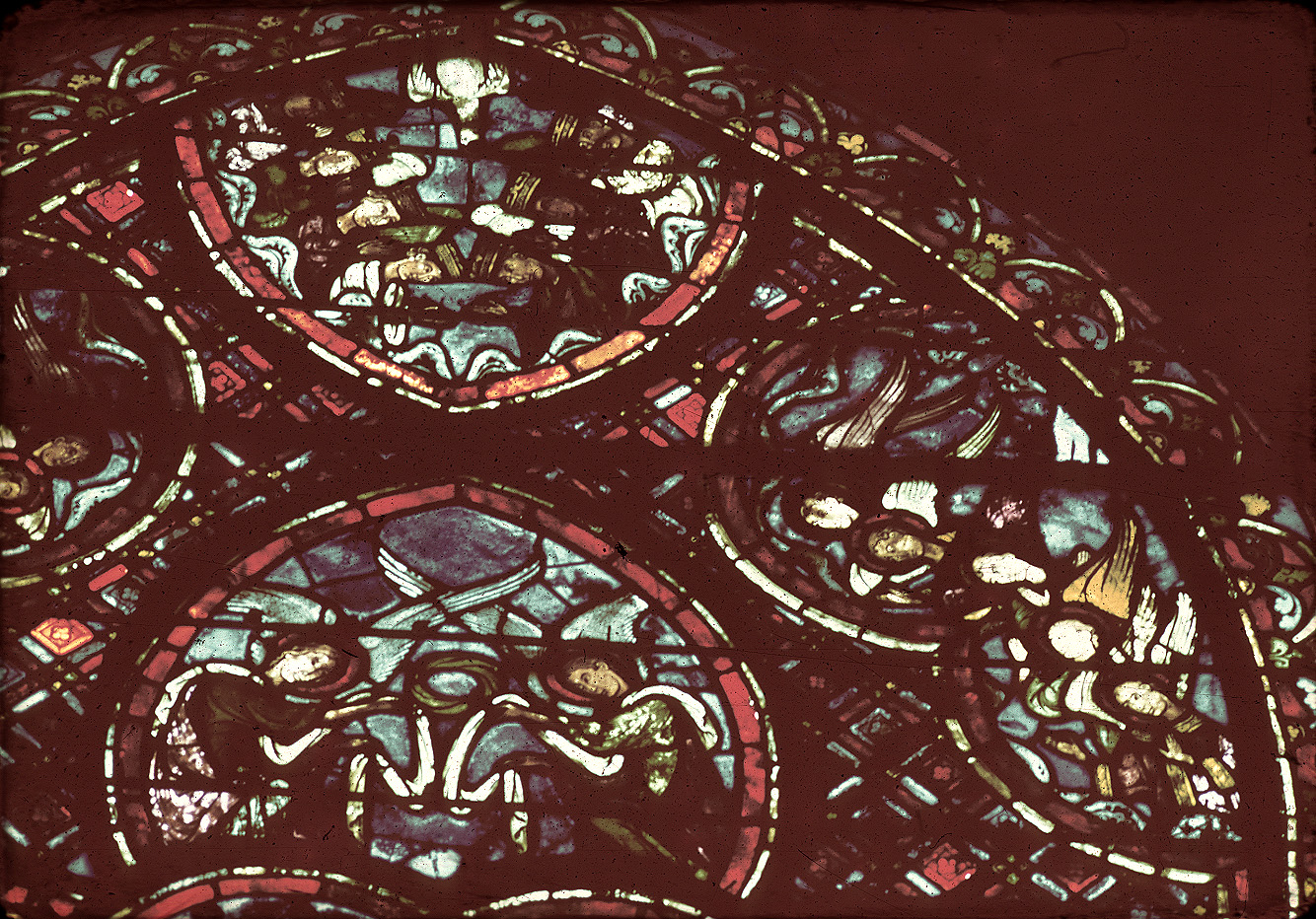Apse, outer ambulatory, window 11, section 1
