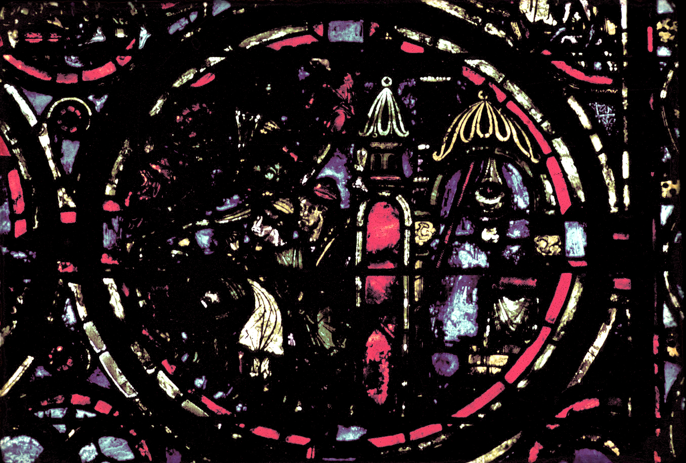 Apse, outer ambulatory, window 10, section 5