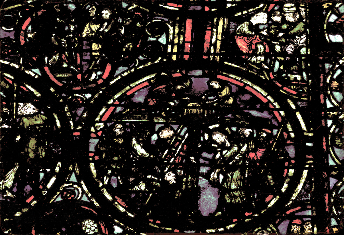 Apse, outer ambulatory, window 10, section 7