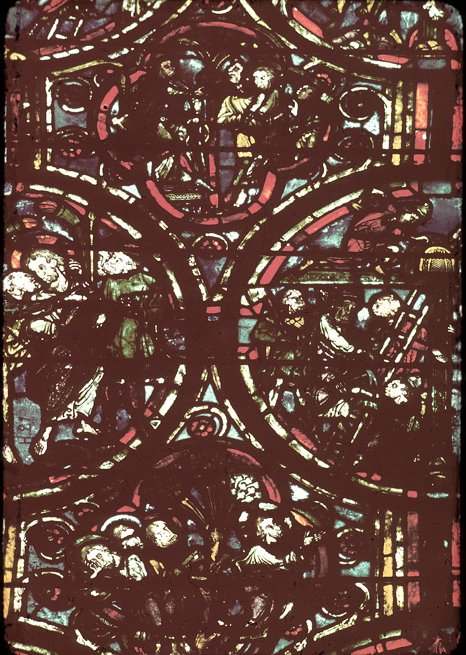 Apse, outer ambulatory, window 10, section 16