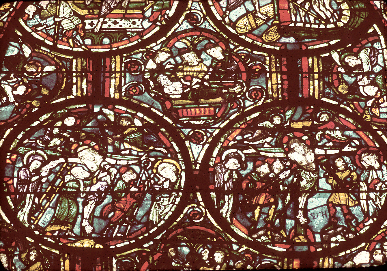 Apse, outer ambulatory, window 10, section 17